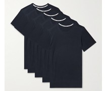Set aus fünf T-Shirts aus Baumwoll-Jersey