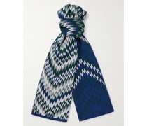 Schal aus Jacquard-Strick aus Baumwolle