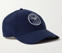 Wimbledon Baseballkappe aus recyceltem Stretch-Twill mit Applikation
