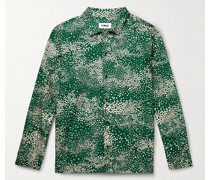Feathers Hemd aus einer Baumwoll-Seidenmischung mit Print