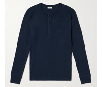 Henley Shirt aus Supima®-Baumwolle in Waffelstrick