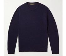 Pullover aus Piqué aus einer Woll-Kaschmirmischung