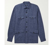 Sahariana Linen and Wool-Blend Field Jacket
