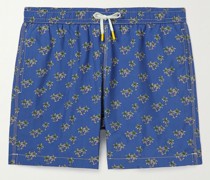 Gerade geschnittene mittellange Badeshorts mit Print