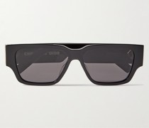 CD Diamond S5I Sonnenbrille mit D-Rahmen aus Azetat und silberfarbenen Details
