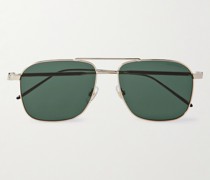 Goldfarbene Pilotensonnenbrille