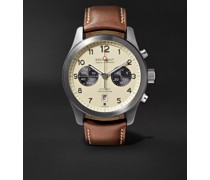 ALT1-C/CR Automatic Chronograph 43mm Stainless Steel and Leather Watch, Ref. No. ALT1-C/CR