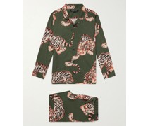 Cuban Pyjama aus Baumwolle mit Print