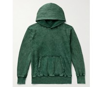 Kapuzenpullover aus Baumwoll-Jersey in Stückfärbung