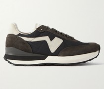 FKT Runner Sneakers aus einer Nylonmischung mit Besätzen aus Veloursleder und Leder