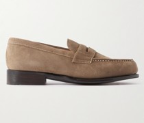Cannes Pennyloafers aus Veloursleder