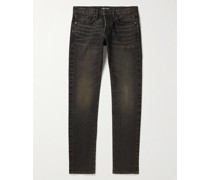 Schmal geschnittene Jeans aus Selvedge Denim