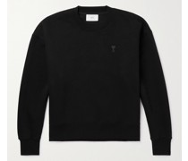 Logo-Embroidered Organic Cotton-Blend Jersey Sweatshirt