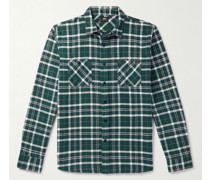 Checked Brushed Cotton-Flannel Shirt