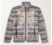 Ashland Sweatshirt aus Fleece mit Reißverschluss und Print