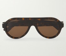 Pilotensonnenbrille aus Azetat in Schildpattoptik