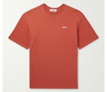 Qurs T-Shirt aus Baumwoll-Jersey mit Logoprint