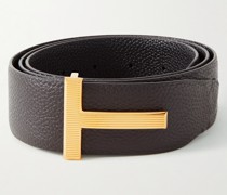 Wendbarer Gürtel aus vollnarbigem Leder, 4 cm