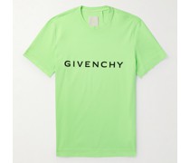 T-Shirt aus Baumwoll-Jersey mit Logoprint