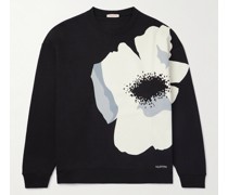 Sweatshirt aus Baumwoll-Jersey mit Blumenprint