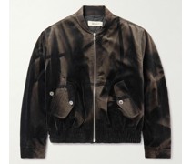 Bomberjacke aus sonnengebleichtem Samt
