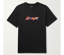 T-Shirt aus Baumwoll-Jersey mit Logoprint