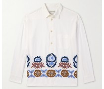Gusto Hemd aus Baumwolle mit Stickereien