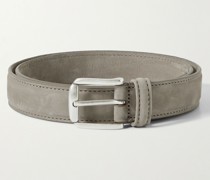 Gürtel aus Nubukleder, 3 cm