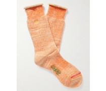 + GOHEMP Socken aus Rippstrick mit Stickerei