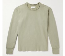 Sweatshirt aus Baumwoll-Jersey in Distressed-Optik