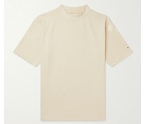 Recycled Cotton-Jersey Mock-Neck T-Shirt