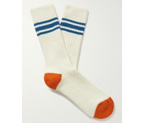 Beach Break Socken aus einer Stretch-Baumwollmischung mit Streifen