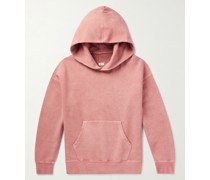 Distressed Garment-Dyed Cotton-Jersey Hoodie