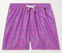 Gerade geschnittene mittellange Badeshorts mit Print