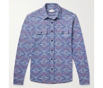 + Doug Good Feather Legend™ Sweater Hemd aus Stretch-Flanell mit recycelten Fasern und Jacquard-Muster