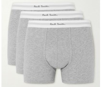 Three-Pack Stretch-Cotton Boxer Briefs