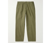 Eurythmics gerade geschnittene Bundfaltenhose aus Baumwoll-Twill