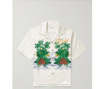 Palmas Hemd aus bedrucktem Twill aus einer Lyocell-Mischung mit Reverskragen