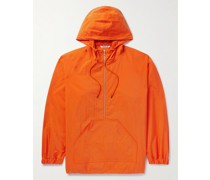 Kapuzenjacke aus Shell aus einer vorgewaschenen Baumwollmischung