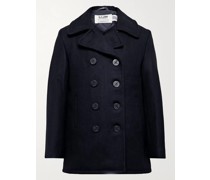 Peacoat aus einer Melton-Wollmischung