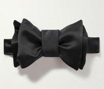 Pre-Tied Cotton and Silk-Blend Bow Tie
