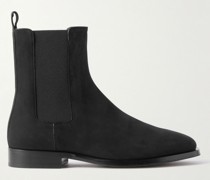 Grunge Chelsea Boots aus Veloursleder