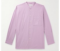 + Birkenstock Pyjama-Hemd aus gestreifter Biobaumwollpopeline