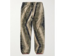 Thunder Mother schmal zulaufende Jogginghose aus bedrucktem Fleece