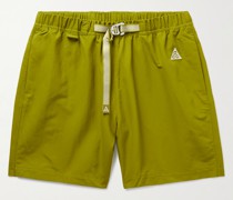 ACG Trail gerade geschnittene Shorts aus bedrucktem Shell mit Gürtel