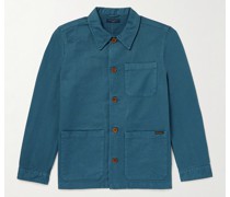 Barney schmal geschnittene Jacke aus Baumwoll-Twill
