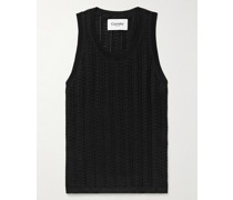 Tanktop aus Pima-Baumwolle in Pointelle-Strick