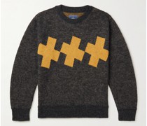 Jacquard-Knit Mohair-Blend Sweater