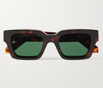 Virgil Sonnenbrille mit eckigem Rahmen aus Azetat in Schildpattoptik