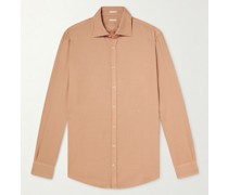 Genova Brushed Modal and Cotton-Blend Shirt